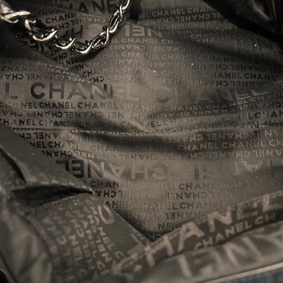 Chanel Coco Grand Cabas Black Vinyl Tote Bag size XL - Picture 12 of 16